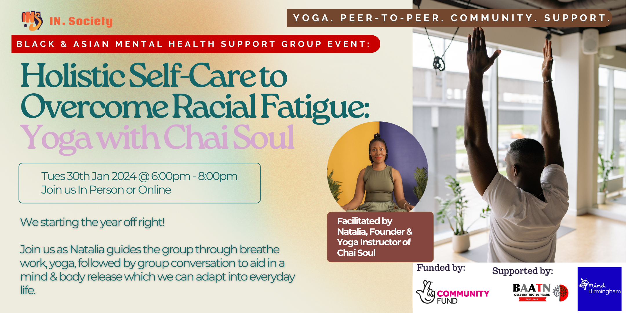 event poster for the holistic self care event