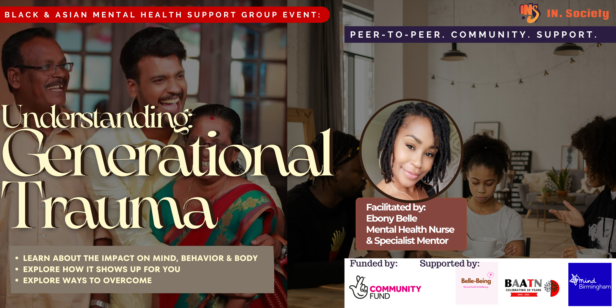 event poster for understanding generational trauma